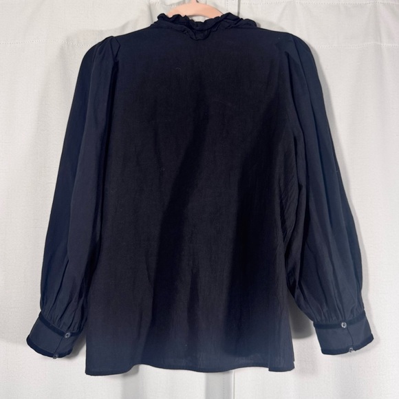 The Great Tuxedo Black Button Up Blouse - Picture 3 of 8